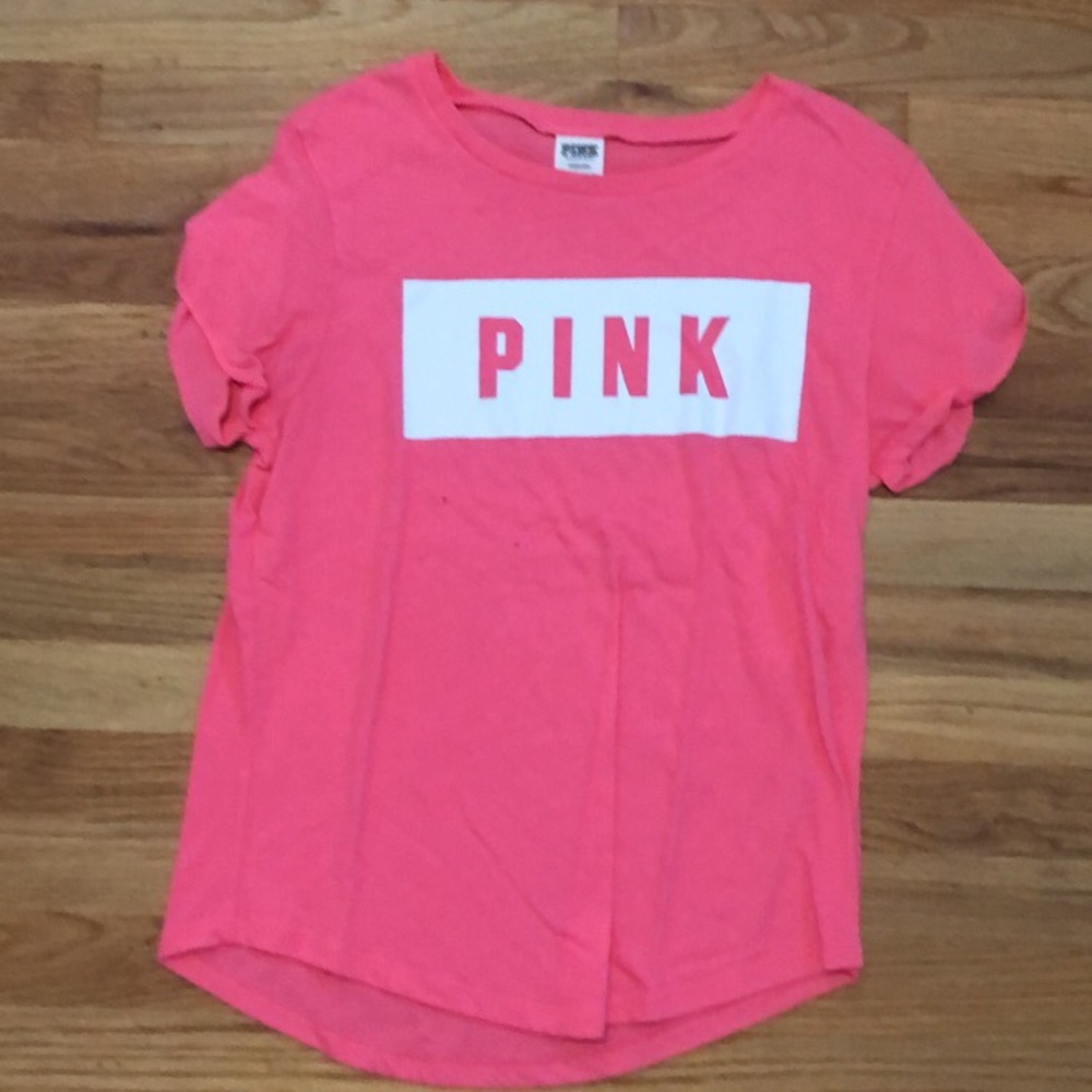 Hot pink short sleeve tee from pink